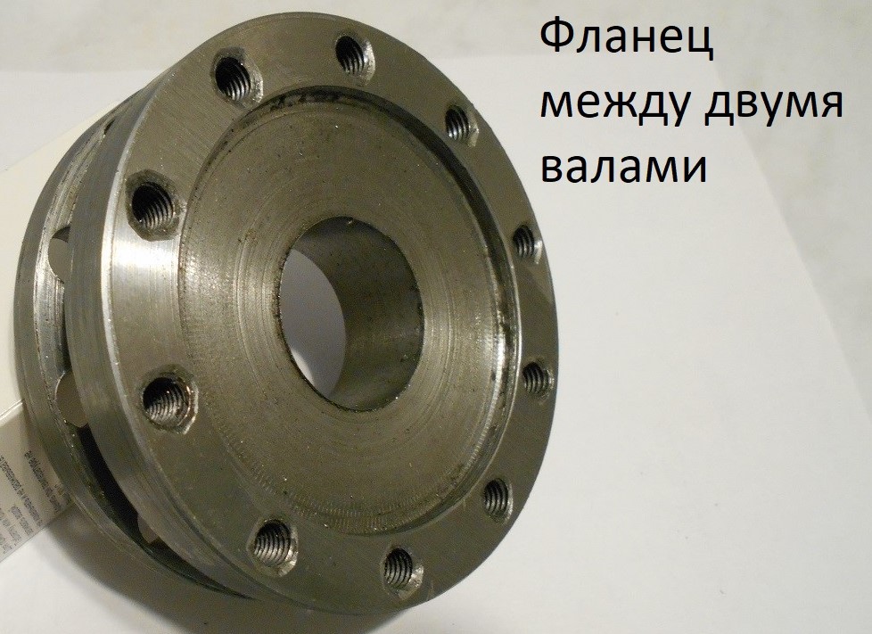 Фланец соединяет валы